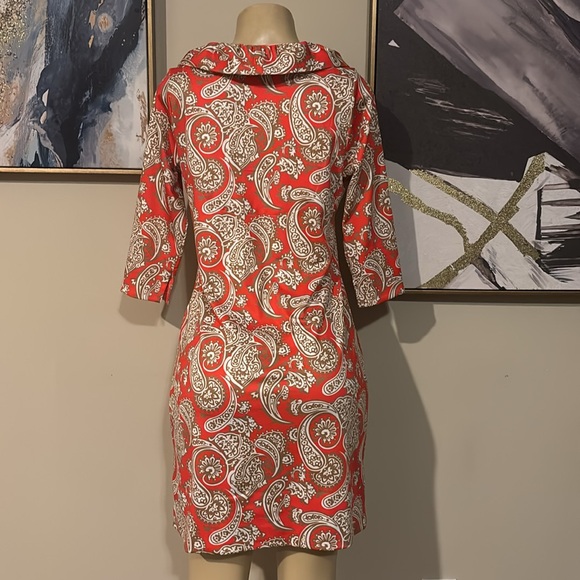 GRETCHEN SCOTT- Jersey Ruffneck Dress size S - Picture 5 of 8